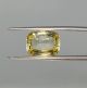 7.04cts Natural yellow sapphire pukhraj gemstone lab Certified