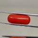 9.80cts(10.78Ratti) Natural  Certified Italian Red Coral Moonga