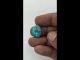 9.75ctsCertified natural turquoise lrani firoza