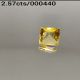 2.57cts Natural yellow saphire (pukhraj) Gemstone Lab Certified