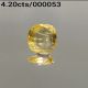 4.20cts Natural yellow saphire (pukhraj) Gemstone Lab Certified