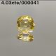 4.03cts Natural yellow saphire (pukhraj) Gemstone Lab Certified