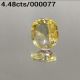 4.48ctsNatural yellow saphire (pukhraj) Gemstone Lab Certified
