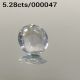 5.28cts Certified  Natural White Sapphire(Safed Pukhra)Gemstone