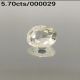 5.70cts Certified  Natural White Sapphire(Safed Pukhra)Gemstone