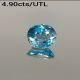 4.90cts Natural Blue Zircon Certified Precious Loose Gemstone