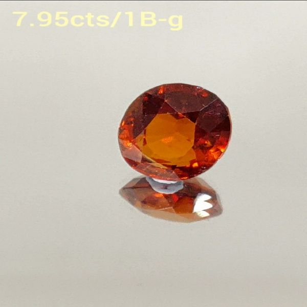 7.95cts GOMED HESSONITE Certified GOMED Gemstone