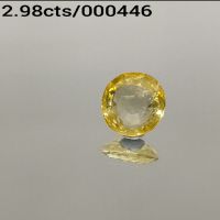 2.98ctsNatural yellow saphire (pukhraj) Gemstone Lab Certified