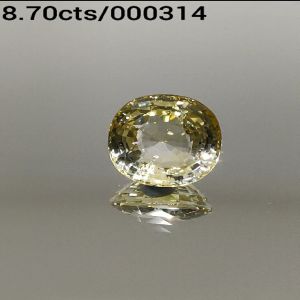 8.70cts Natural yellow saphire (pukhraj) Gemstone Lab Certified