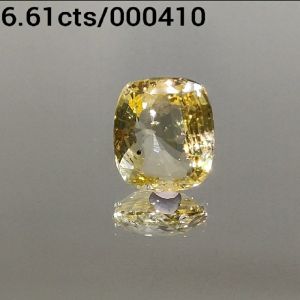 6.61ctsNatural yellow saphire (pukhraj) Gemstone Lab Certified