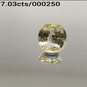 7.03ctsNatural yellow saphire (pukhraj) Gemstone Lab Certified